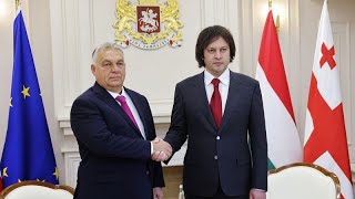 quotGefälschtequot Wahl in Georgien Was macht Ungarns Orban in Tiflis [upl. by Drahsir88]