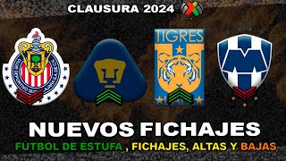 ✅ NUEVOS FICHAJES CONFIRMADOS LIGA MX CL2024  FUNES MORI A PUMAS BAJA PARA CHIVAS [upl. by Eisdnyl]