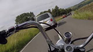 Triumph T140V Bonneville ride over Strines in Peak District [upl. by Kuth]