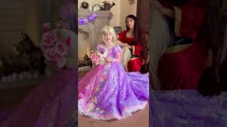 Flower gleam and glow✨rapunzel mothergothel disneyprincess tangled cosplay barbie viral fyp [upl. by Neleag]