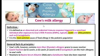 Cows Milk protein Allergy CMPA حساسية الألبان [upl. by Geminius]