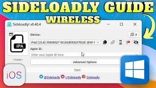 Sideload IPA with Sideloadly Wireless Windows Guide 2023 [upl. by Ueik]