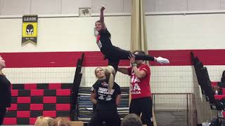 Level 1 cheerleading stunts how to do a level 1 prep level lib and quarter turn to arabesque [upl. by Trevar]