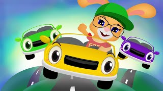 СБОРНИК мультиков про МАШИНКИ 🚙🚗 Песенки для детей🎶 кролик Бобо🌈 [upl. by Neona]