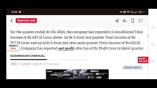 Sudarshan Chemical Share News Today [upl. by Scriven]