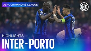 INTER 10 PORTO  HIGHLIGHTS  UEFA CHAMPIONS LEAGUE 2223 ⚽⚫🔵🇬🇧 [upl. by Nesiaj]