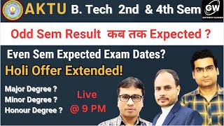 Result Update I AKTU CIRCULAR I BTech Degree I Expected Exam Dates [upl. by Ehtyde]