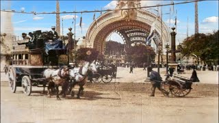 Paris 1900 in color Exposition Universelle 60fps Remastered wsound design added [upl. by Jallier]