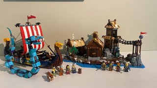 LEGO Viking Village and Ship  21343 amp 31132 [upl. by Inerney]