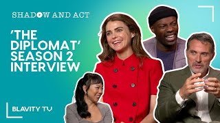 The Diplomat Season 2 Cast Interview with Keri Russell and More [upl. by Barstow573]