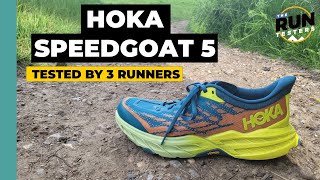 Hoka Speedgoat 5 Review By 3 Runners Best trail shoe of 2022 [upl. by Fransisco]