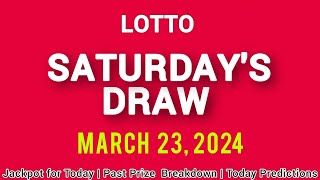 The National Lottery Lotto drawing for Saturday 23 March 2024 [upl. by Richards]