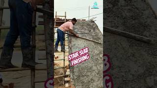 How to Finish Stairs Slabs Like a Pro stair construction shorts [upl. by Abigael]