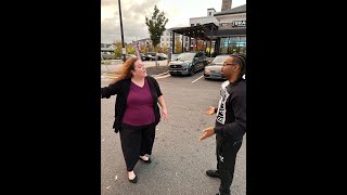 Bethany gets into it with a man over taking his parking spot [upl. by Ppilihp]