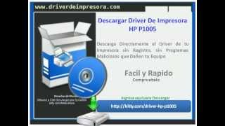 Descargar Driver De Impresora HP P1005 [upl. by Ruthi]