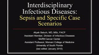 Sepsis and Case Scenarios  Aliyah Baluch MD [upl. by Rotce]