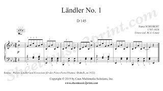 Schubert  Ländler No 1 D 145 [upl. by Eelirol]