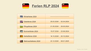 Ferien RLP 2024 [upl. by Fabri133]