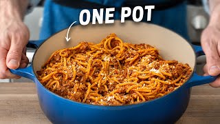 The Faster BETTER Way to make Spaghetti amp Meat Sauce 25 Mins [upl. by Bow]