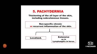 Pachyderma 6th part 2nd lecture [upl. by Idnahc]