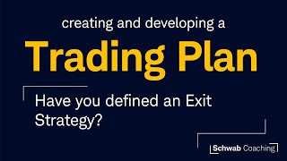 Creating and Developing a Trading Plan Session 3  Exit Plan [upl. by Euqinimod]