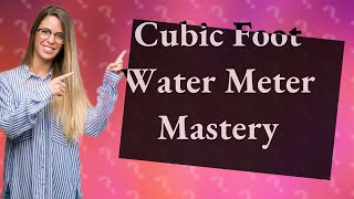 How do you read a cubic foot water meter [upl. by Eelrahs]