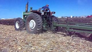 Oliver 2255 plowing at the Half Century of Progress in Rantoul IL [upl. by Mclain]