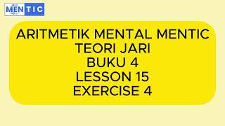 TEORI JARI  BUKU 4  LESSON 15  EXERCISE 4 [upl. by Samul]