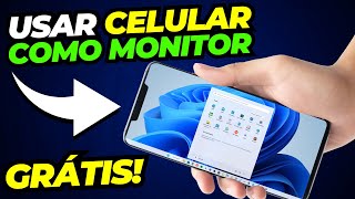 😱 Como USAR o CELULAR ou TABLET como MONITOR GRÁTIS [upl. by Terpstra]