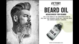 VICTORY BARBER amp BRAND BEARD OIL [upl. by Lertnahs]