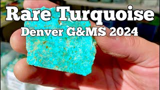 RARE TURQUOISE W Rockswest Denver Gem amp Mineral Show 2024 [upl. by Zeiger182]