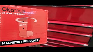 Magnetic cup holder  Olsa tools [upl. by Nilpik]