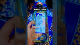 Normal saline hospitals doctor nursingstudent medical viralshorts nursingstudent drip [upl. by Rohclem958]