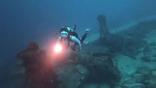 Kerenina Sunny WWII airplane Deep Wreck Dive [upl. by Salina]