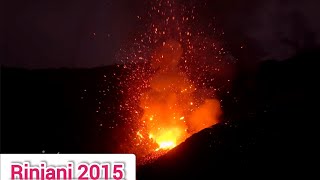 Rinjani Erupsi 2015 Rekaman Vidio [upl. by Clarisa195]