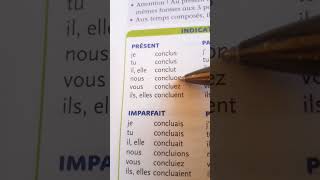 Le verbe conclure au présent de lindicatif conjugaison apprendre education maroc français [upl. by Naujej320]