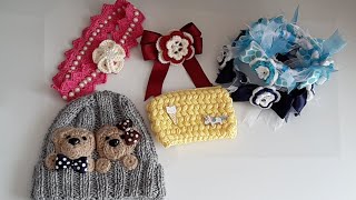 Todo En Crochet Resumen Semanal De Tejidos  gorros  diademas  monederos  broche para el cabello [upl. by Eahsram]