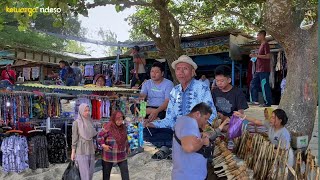 belanja ke pasar ikan bersama emakbapak sekalian jalan jalan ke pantai tambak rejo Blitar [upl. by Anawot]