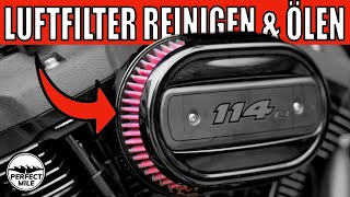 Schritt für Schritt Anleitung Harley Screamin Eagle KampN Luftfilter reinigen amp ölen [upl. by Adams]