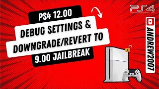 PS4 System Update 1200 Debug Settings amp DowngradeRevert To 900 Jailbreak Testkit [upl. by Naves]