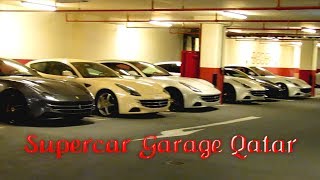 Supercar Garage in Doha Qatar  Ferraris Maseratis everything [upl. by Barta]