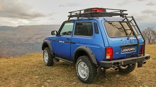 Lada Niva Urban Fender Flares Tuning Installation Lapter  Ladapowercom [upl. by Eicats]