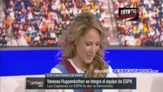 Vanessa Huppenkothen llega a ESPN  Los Capitanes [upl. by Dhumma]