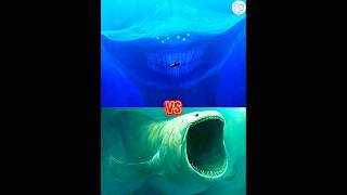 el Gran maja vs the bloop°mosasaurus°anger fish°titanoboa°blue whale°giant frog°hippocampusshorts [upl. by Eibocaj]