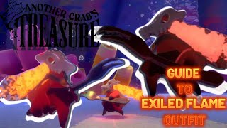 WHERE to find THE RARE EXILED FLAME OUTFIT Another Crabs Treasure [upl. by Annhej]