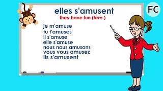 Le Verbe Samuser au Présent  To have fun Present Tense  French Conjugation [upl. by Dibrin]