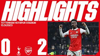 HIGHLIGHTS  Tottenham Hotspur vs Arsenal 02  North London derby delight [upl. by Nosredna303]