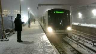 Oslo Metro  Ensjø stasjon 3 januar 2013 [upl. by Aggappe]