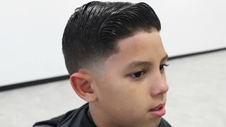 KIDS COMB OVER HAIRCUT  BY WILL PEREZ [upl. by Derreg349]