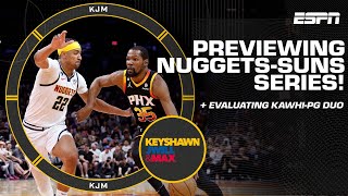 Previewing NuggetsSuns series  Evaluating the KawhiPaul George duo  KJM [upl. by Esetal767]